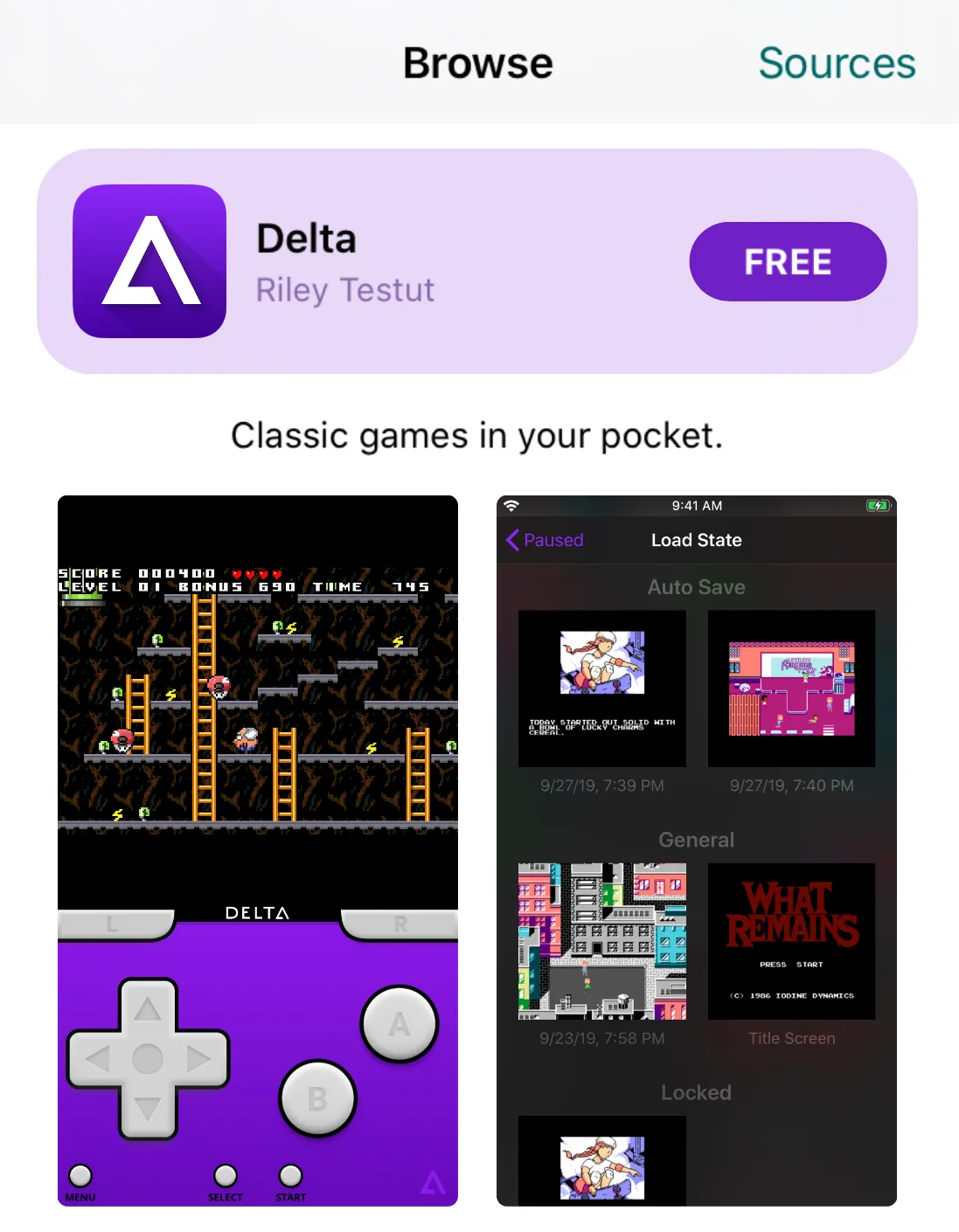 Delta App Listing